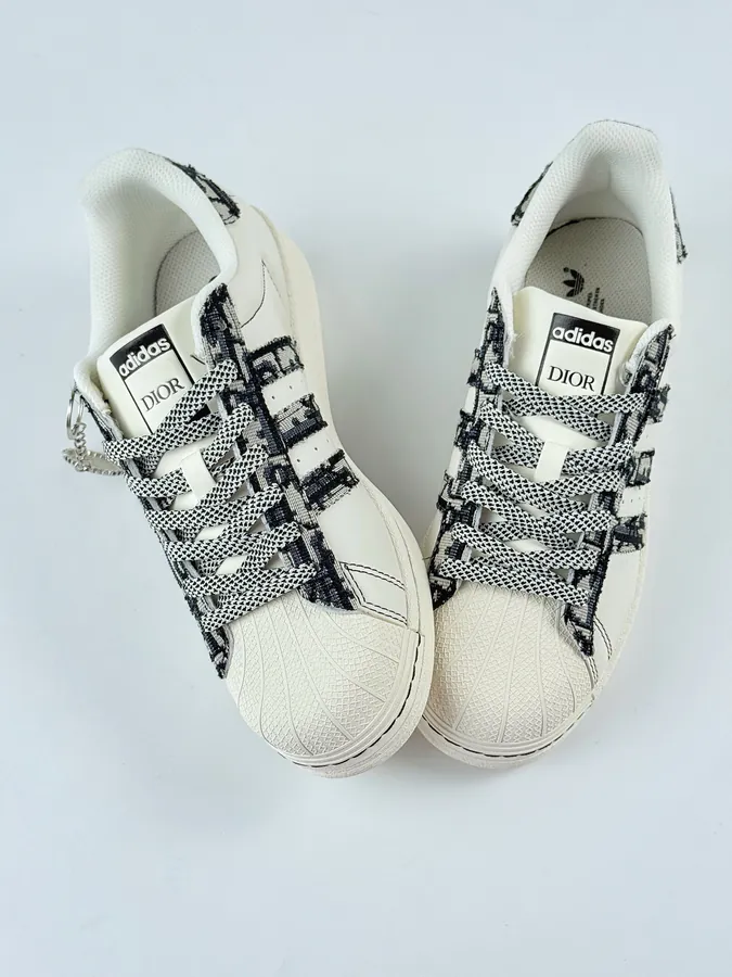 AD Originals Superstar x DIOR White Black Starry