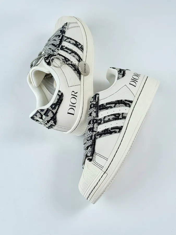AD Originals Superstar x DIOR White Black Starry