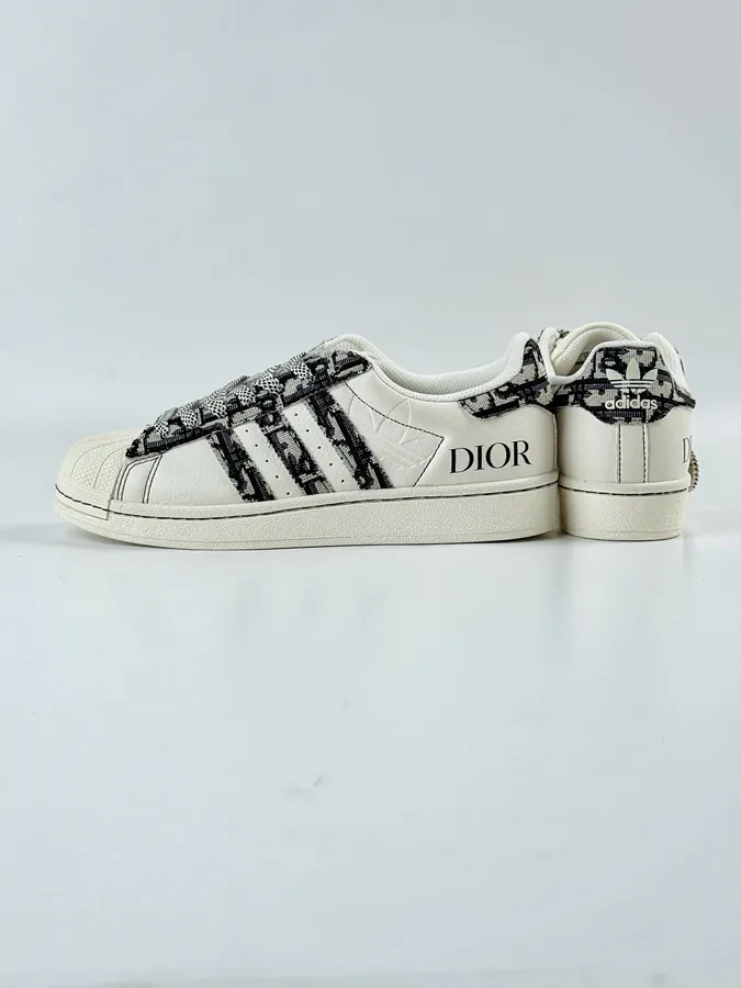 AD Originals Superstar x DIOR White Black Starry