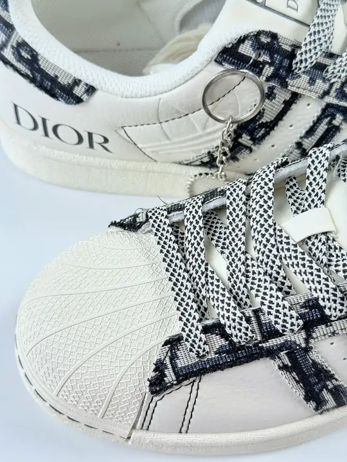 AD Originals Superstar x DIOR White Black Starry