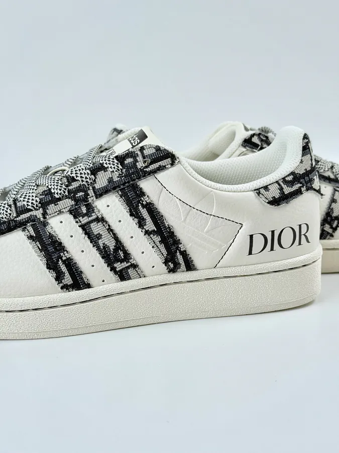 AD Originals Superstar x DIOR White Black Starry