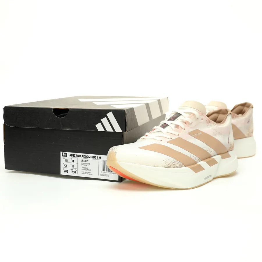 Adizero Adios Pro 4 Warm Sandstone Lightweight Racing Sneaker