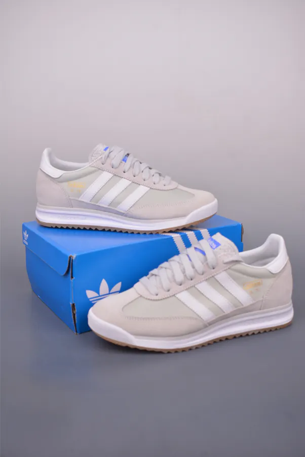 Adidas Originals SL 72RS Retro Running Shoes with Faux Suede and Nylon Upper