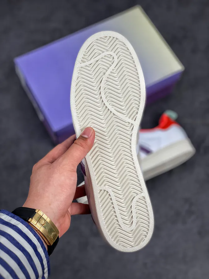 Girls Are Awesome x Adidas Trifecta Originals Superstar GrapeWhite Shell Toe Classic Low Sneakers
