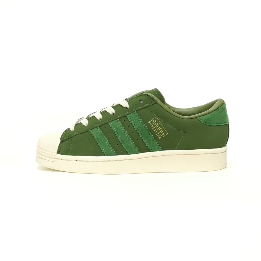 Originals Superstar OG Vintage Crew Green Grained Calfskin Low Sneaker