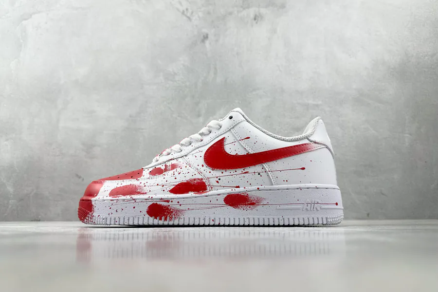 Nike Air Force 1 Case Scene Red White