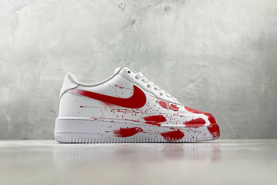 Nike Air Force 1 Case Scene Red White
