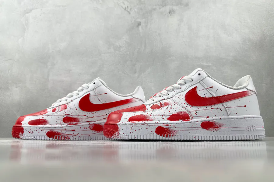 Nike Air Force 1 Case Scene Red White