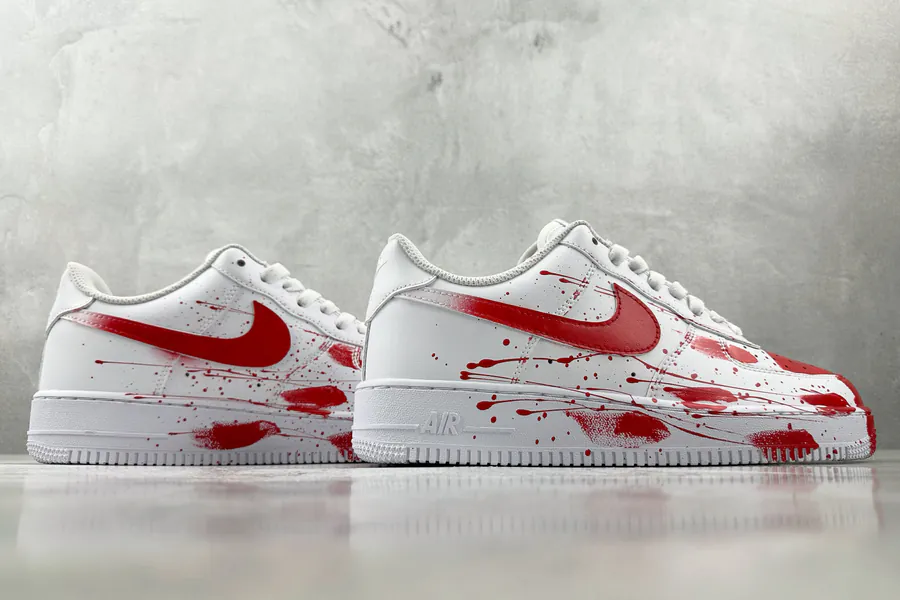 Nike Air Force 1 Case Scene Red White
