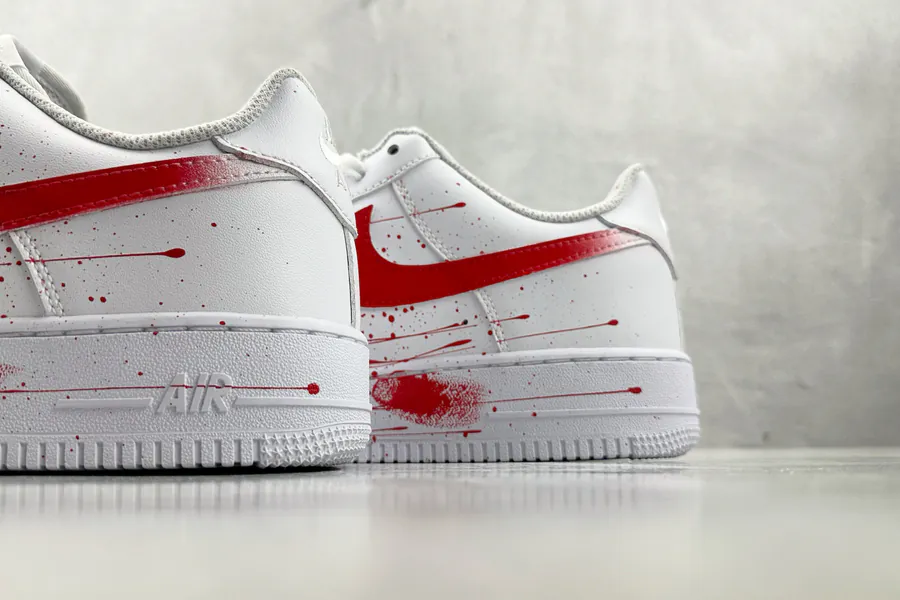 Nike Air Force 1 Case Scene Red White