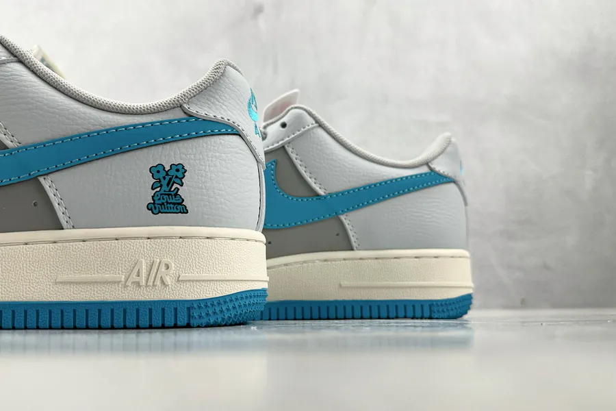 Nike Air Force 107 Limited Edition Collaboration Gray Blue