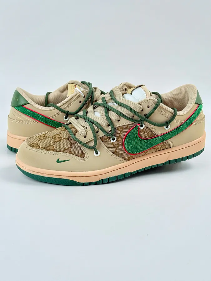 Nike SB Dunk Low x GUCCI Brown Green Mini Gucci
