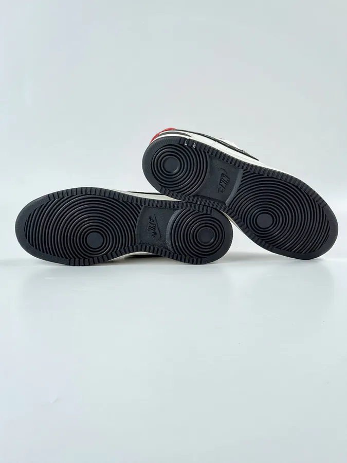 Nike Court Vision Low x Supreme Black White Red Starry