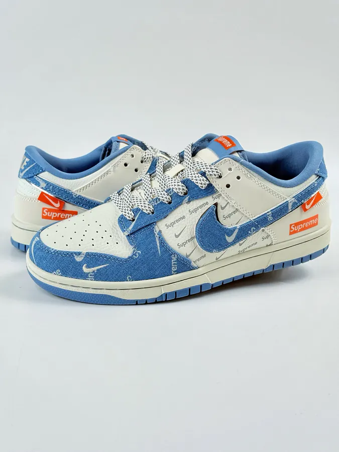 Nike SB Dunk Low x Supreme Blue and White Checkerboard