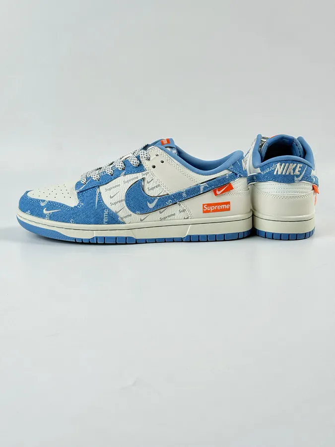 Nike SB Dunk Low x Supreme Blue and White Checkerboard