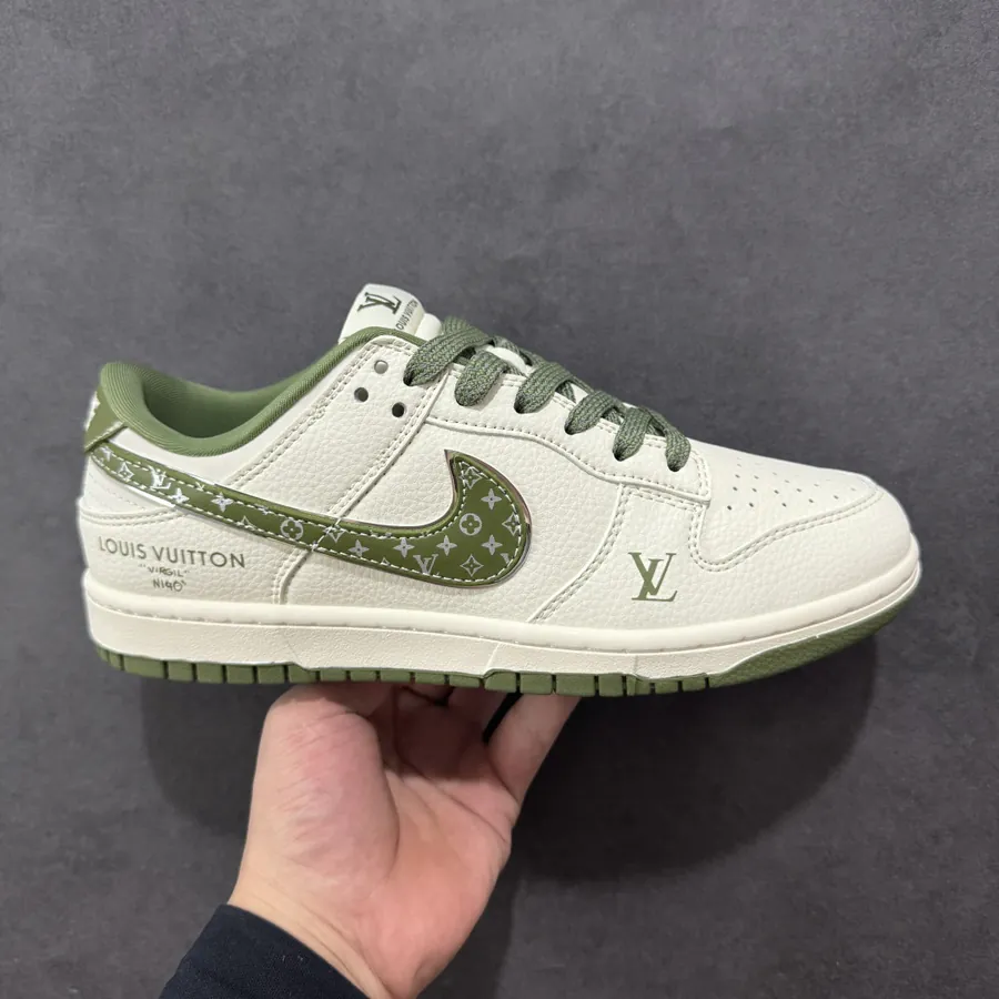 Nike SB Dunk Low x Louis Vuitton White Green