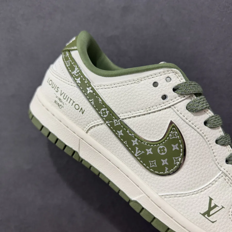 Nike SB Dunk Low x Louis Vuitton White Green