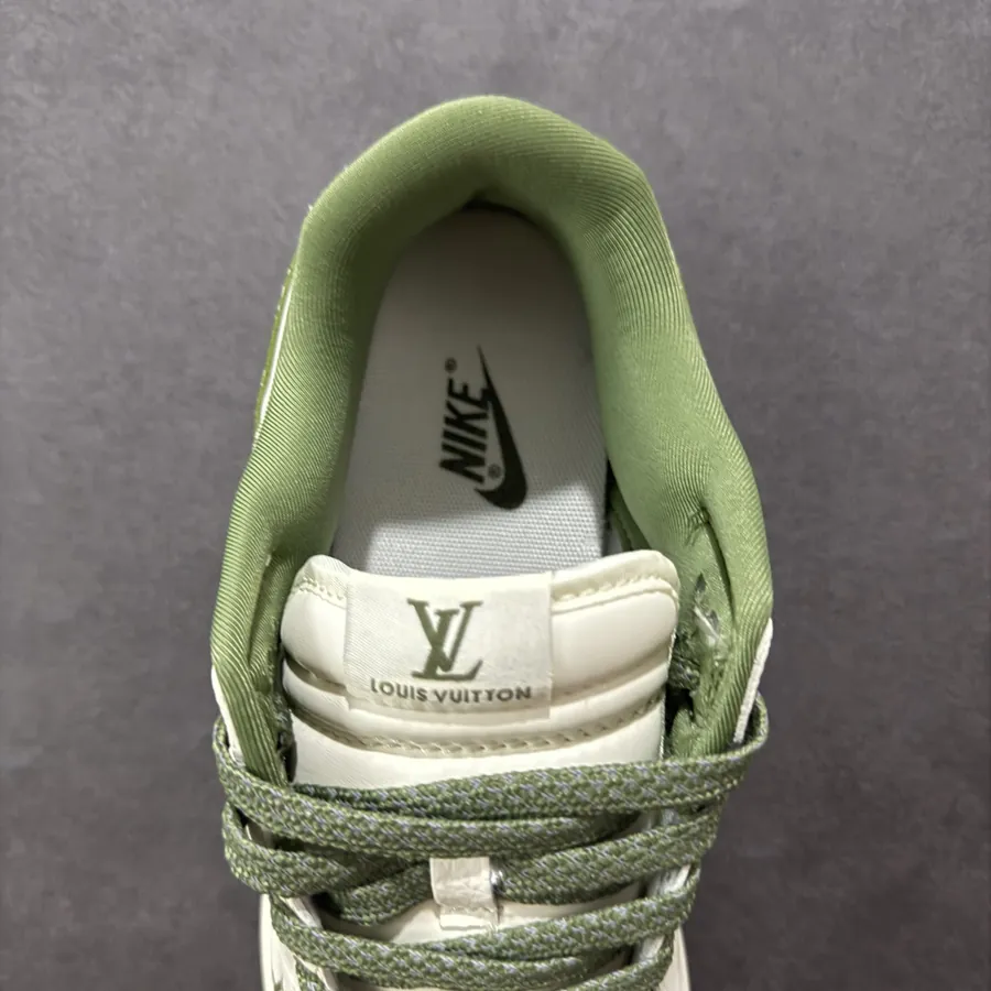 Nike SB Dunk Low x Louis Vuitton White Green
