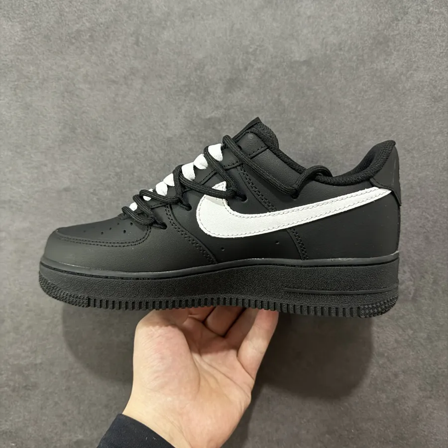 Nike Air Force 107 Low Custom Leather, 3D Printed, Authentic Air Force Design