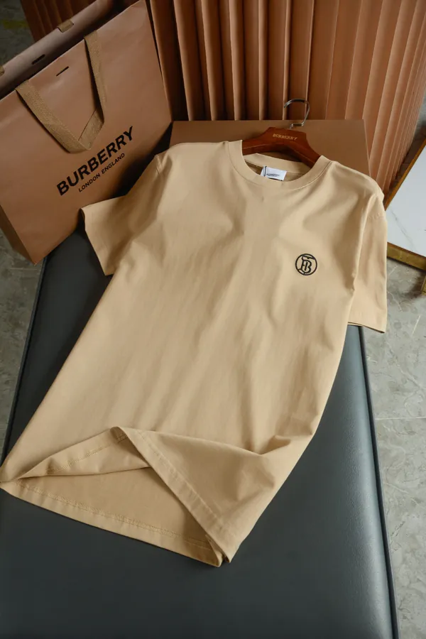 Barbour Exclusive Round Logo Embroidered Cotton Short Sleeve Shirt