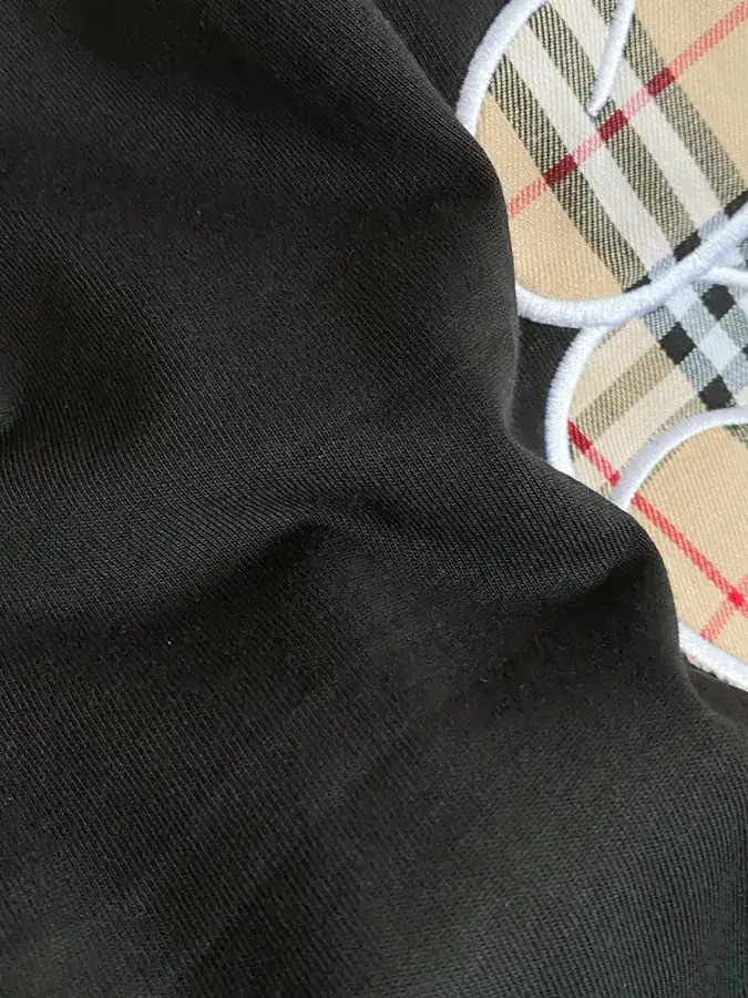 Burberry Bear Embroidered Check T Shirt