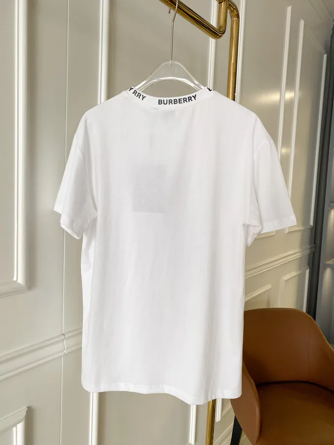 Burberry Bear Embroidered Check T Shirt
