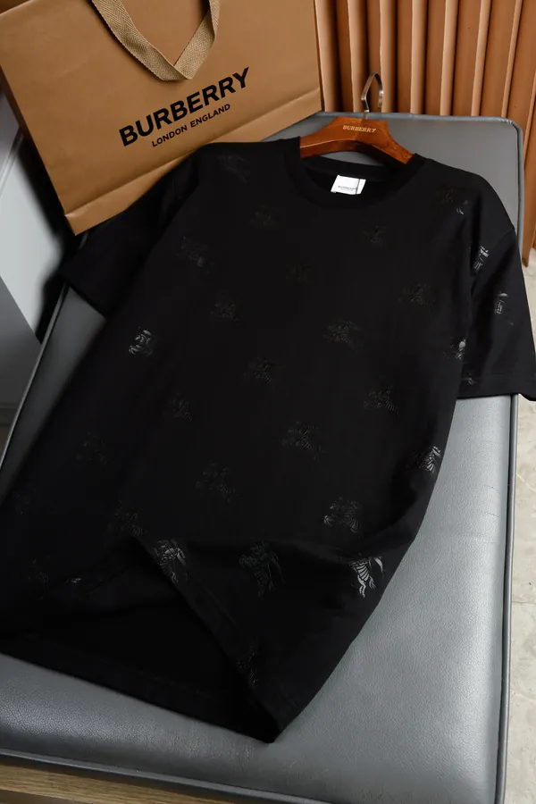 Burberry Horseman Logo Print T Shirt