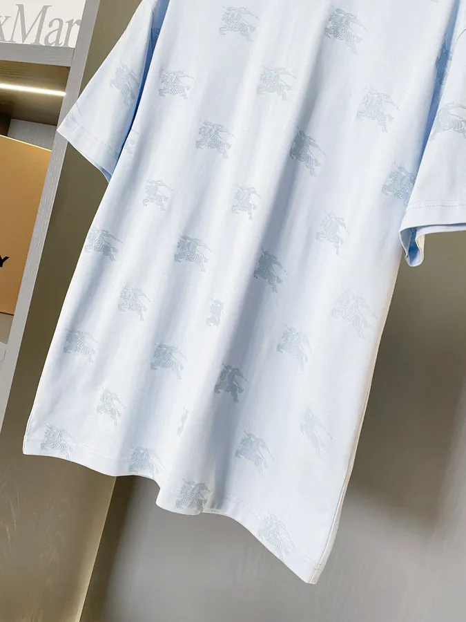 Burberry Horseman Logo Print Cotton T Shirt