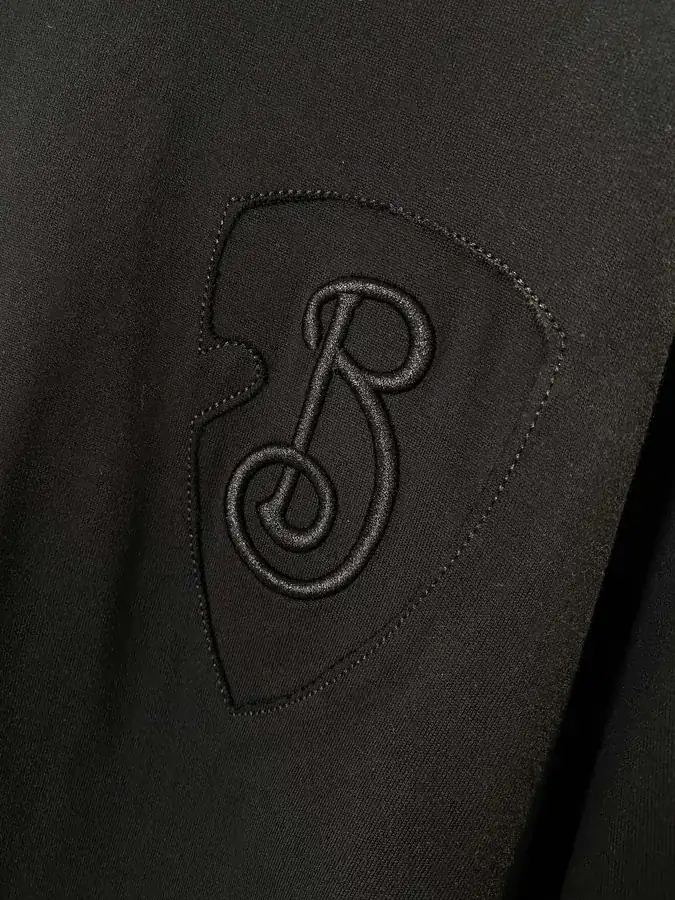 Burberry B Shape Shield Embroidery Round Neck Short Sleeve