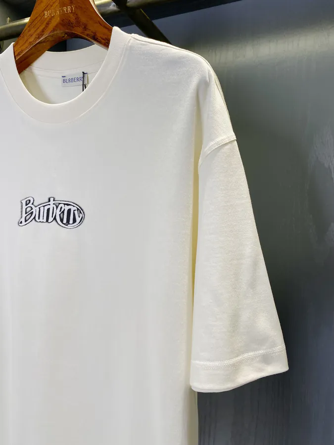 Burberry Logo Print Cotton T Shirt Classic Fit
