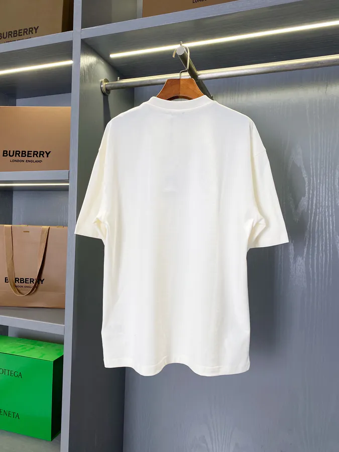 Burberry Logo Print Cotton T Shirt Classic Fit