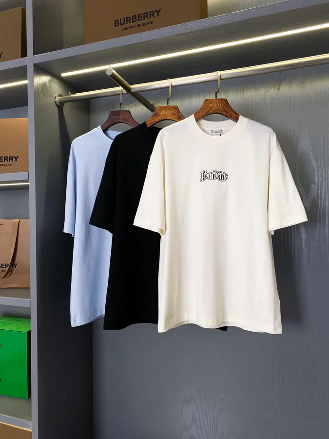 Burberry Logo Print Cotton T Shirt Classic Fit