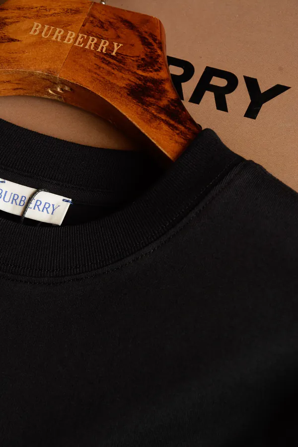 Burberry Embroidered Cotton T Shirt