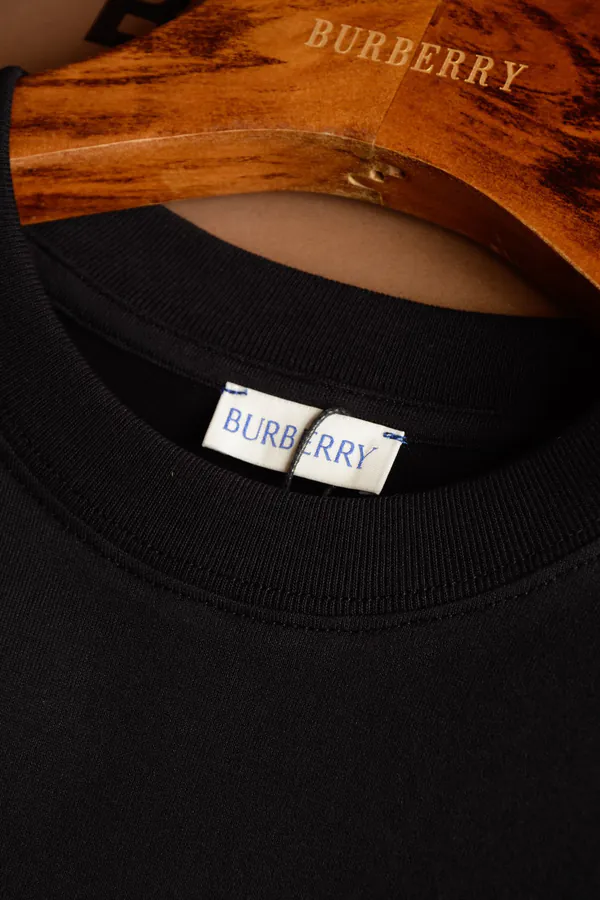 Burberry Embroidered Cotton T Shirt