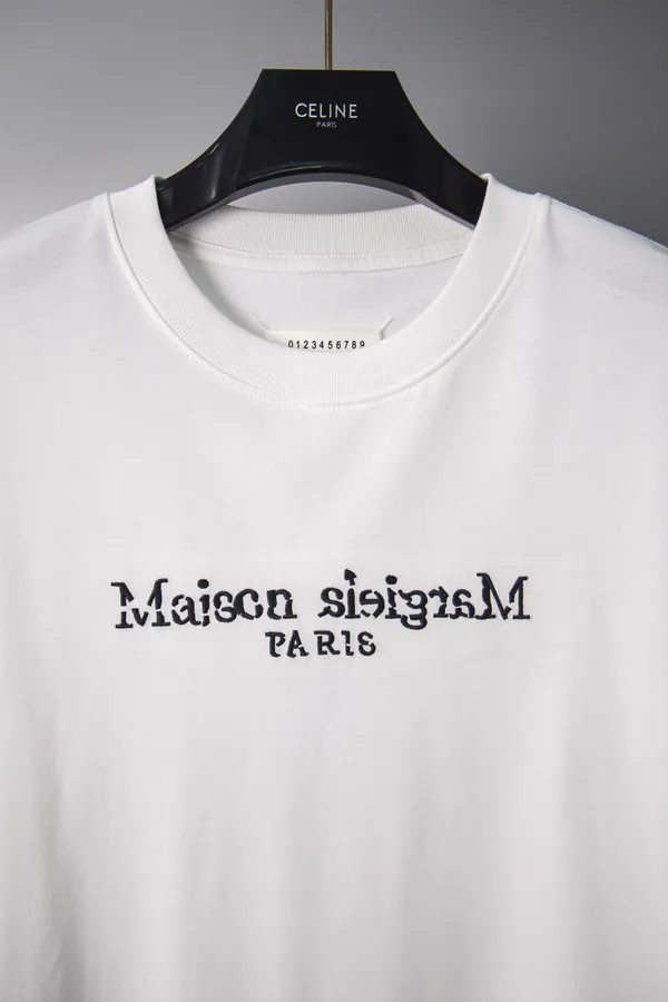 Maison Margiela 25ss Irregular Patchwork Embroidered T Shirt