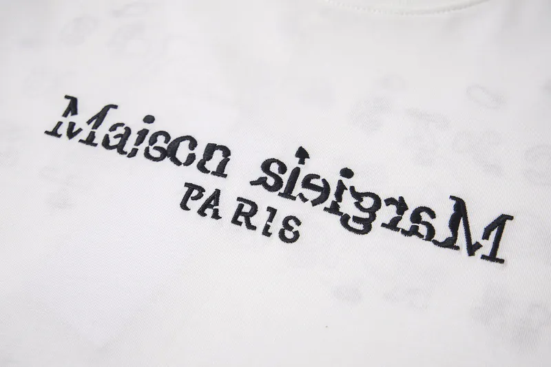 Maison Margiela 25ss Irregular Patchwork Embroidered T Shirt