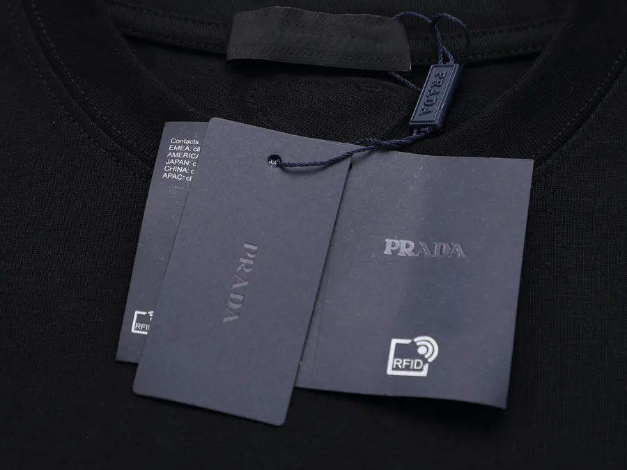 PRADA Triangle Logo Tote