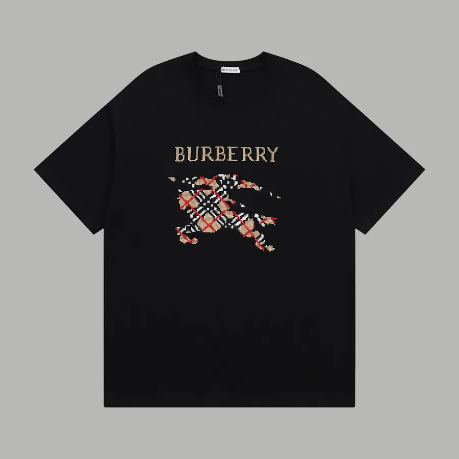 Burberry BBR Knit Panel Trench Short Sleeve