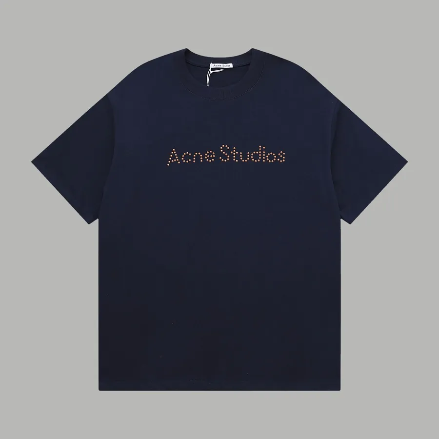ACNE STUDIOS Unisex Irregular Embellished Short Sleeve
