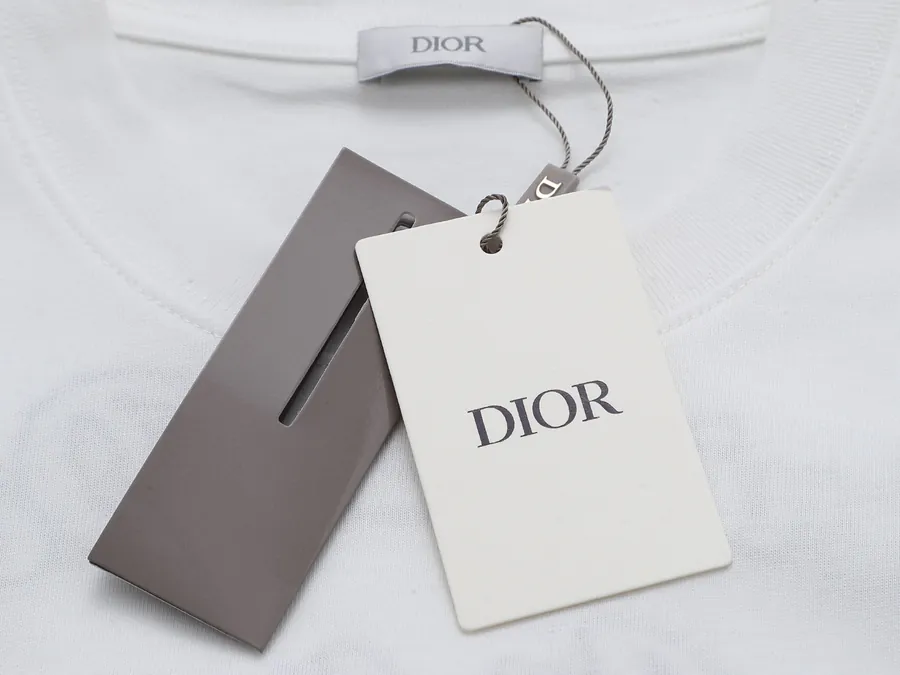 Dior Front Pocket Embroidery Short Sleeve