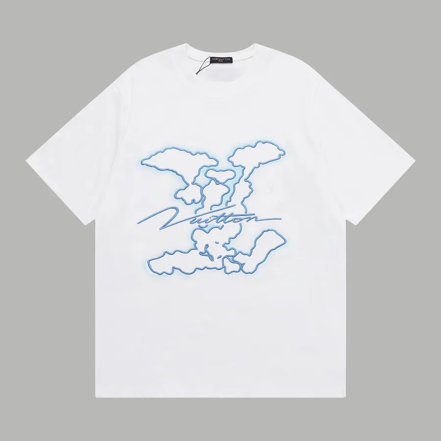 LV Cloud Embroidery Short Sleeve