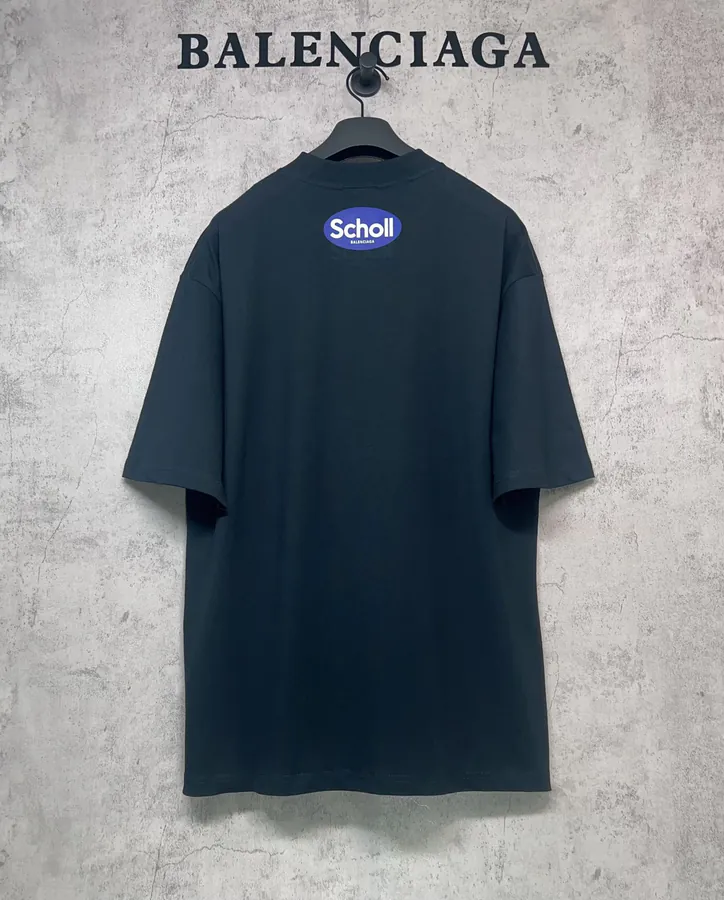 Balenciaga Scholl Collaboration Blue Print Short Sleeve T Shirt