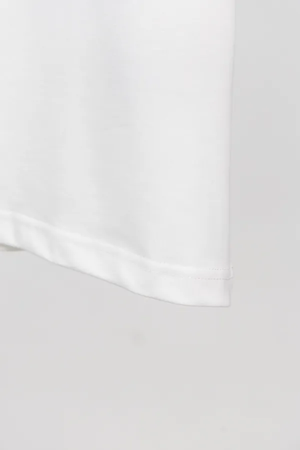DIOR 24 New Front Logo Cotton Embroidery T Shirt
