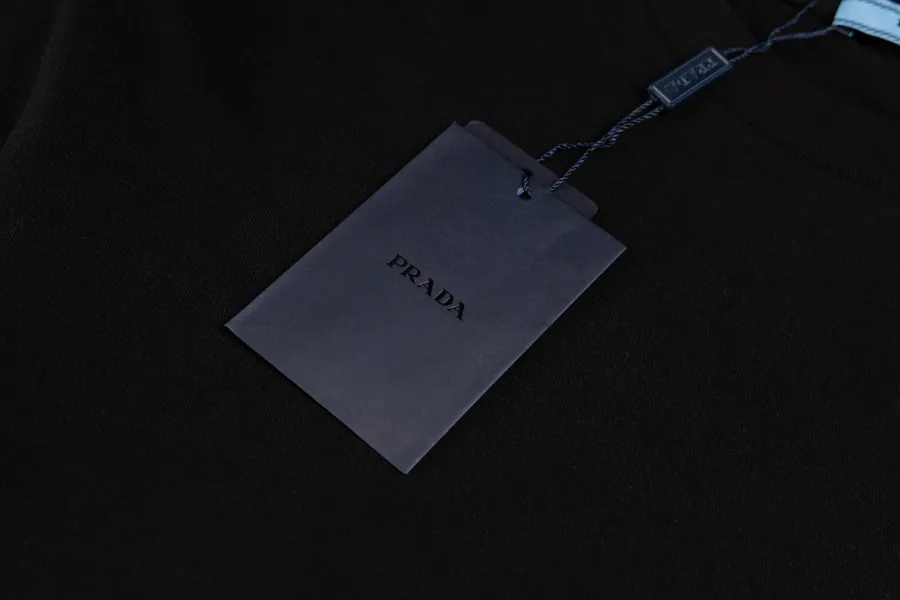 PRADA Triangle Logo Pocket T Shirt