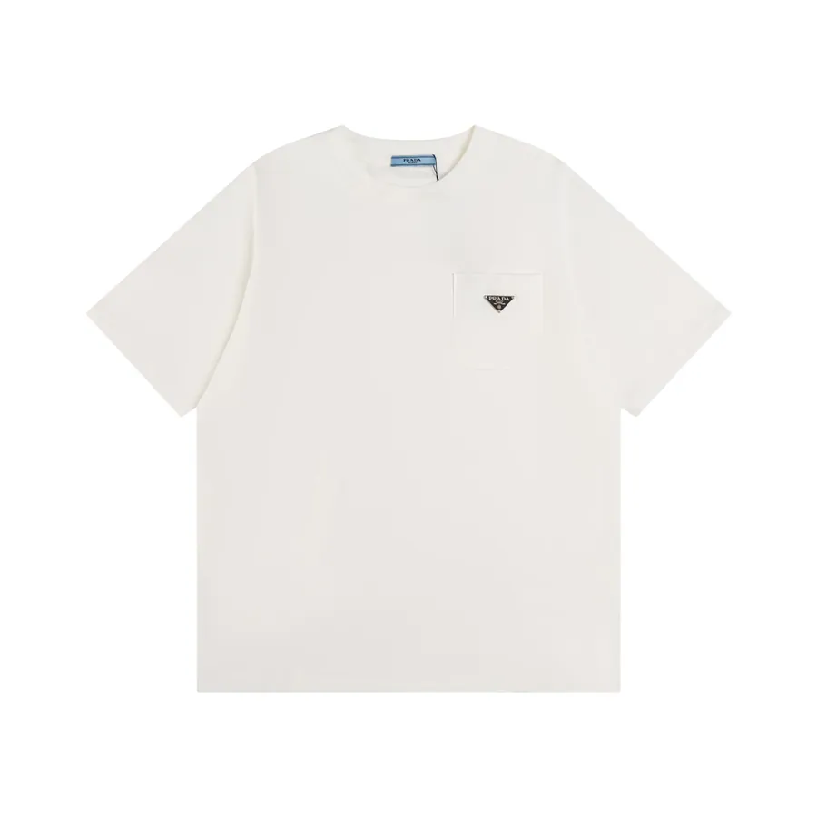 PRADA Triangle Logo Pocket T Shirt