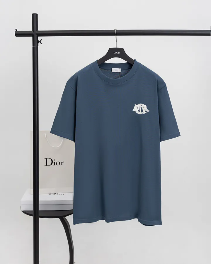 DIOR 25 New Patch Letter Short Sleeve T Shirt