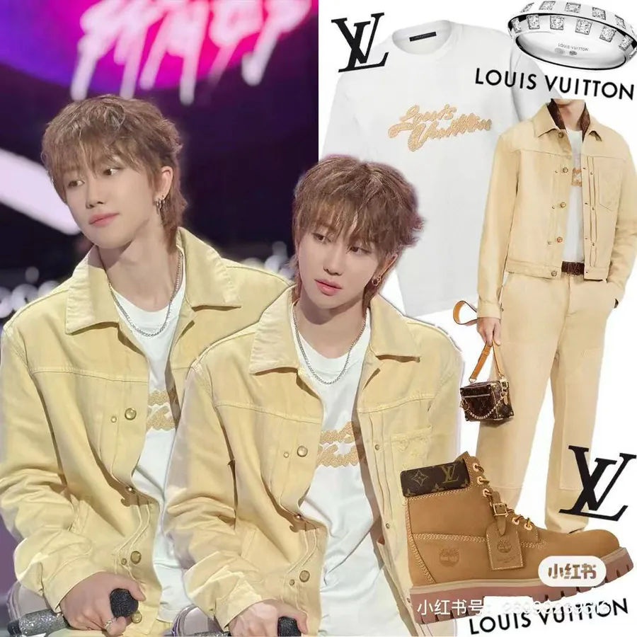 LOUIS VUITTON 25ss Artistic Letter Logo Embroidered T Shirt