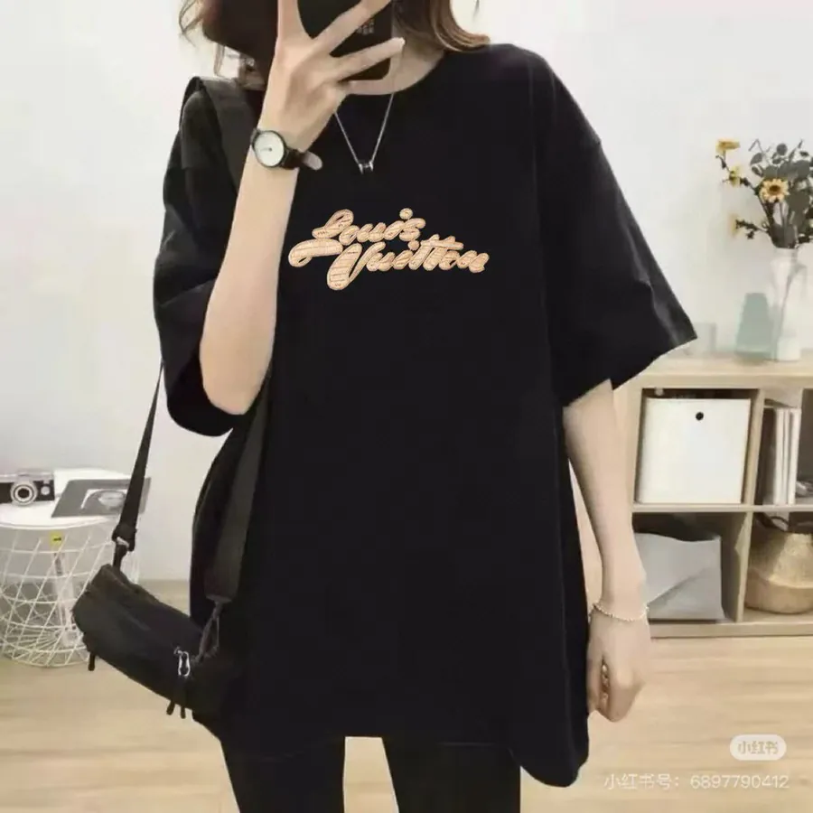 LOUIS VUITTON 25ss Artistic Logo Embroidery T Shirt