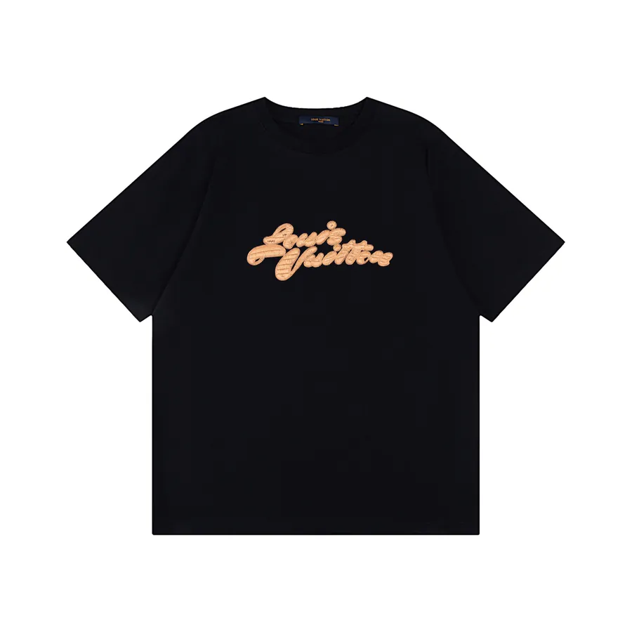 LOUIS VUITTON 25ss Artistic Letter Logo Embroidered T Shirt