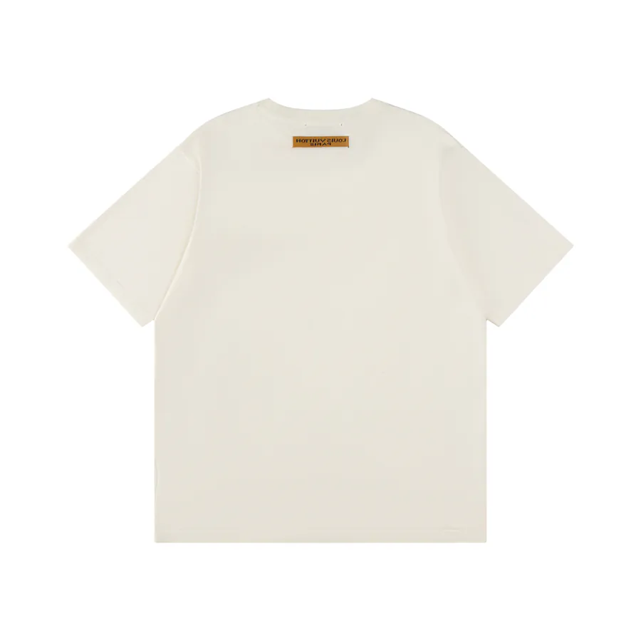 LOUIS VUITTON Tiger Print Letter Embroidery Wool T Shirt